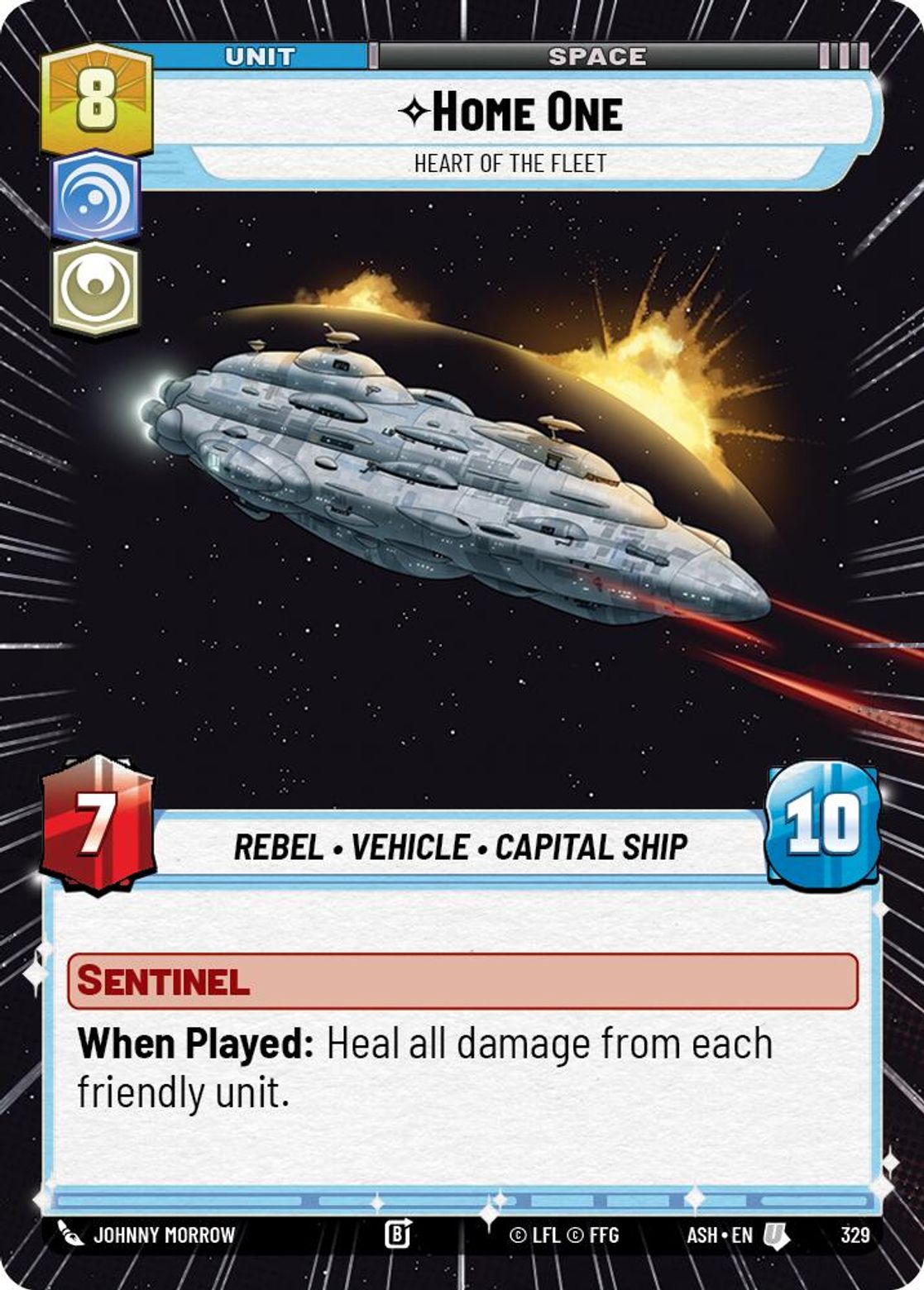 Home One — Heart of the Fleet #329/264 from Ashes of the Empire