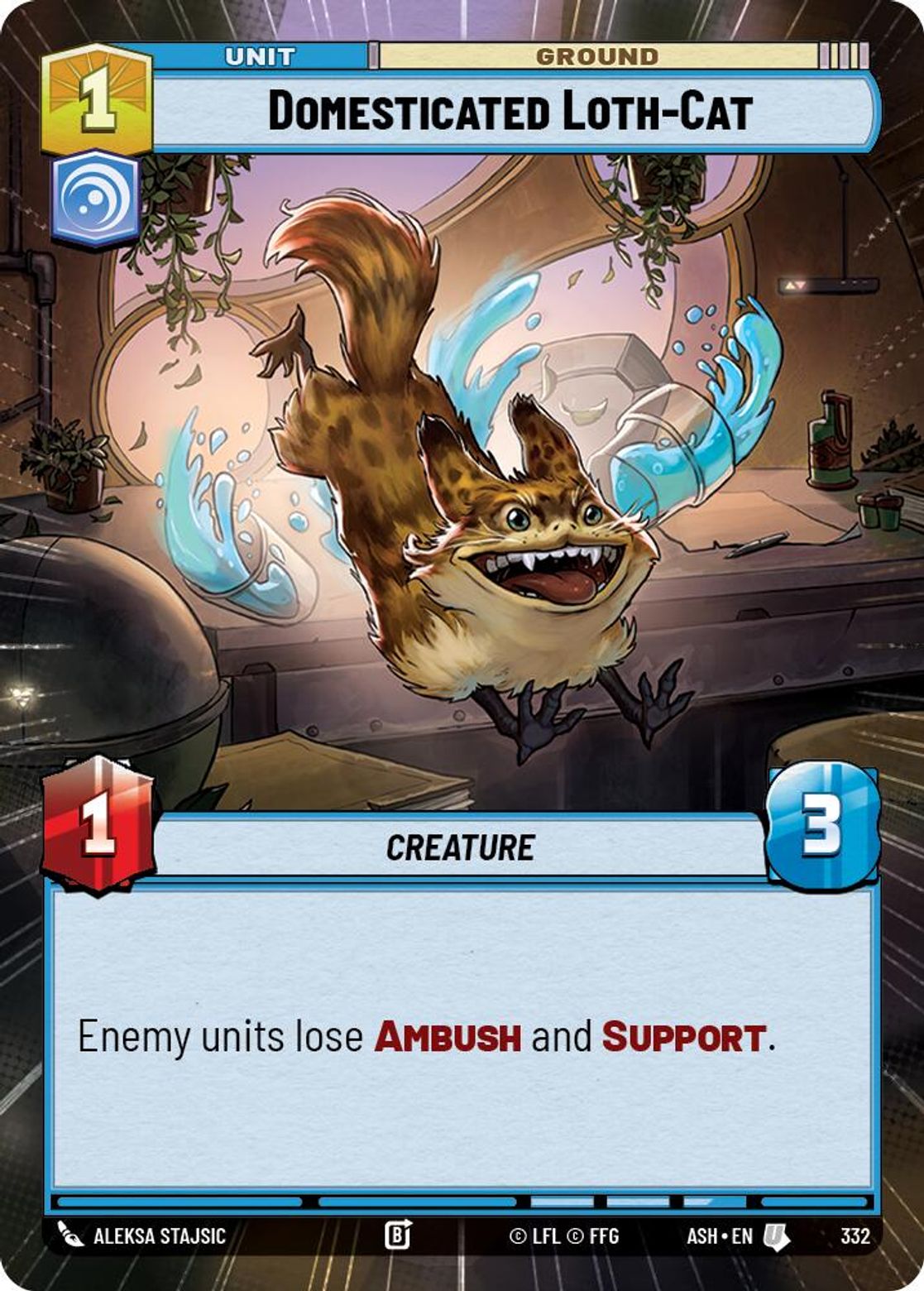Domesticated Loth-Cat #332/264 from Ashes of the Empire