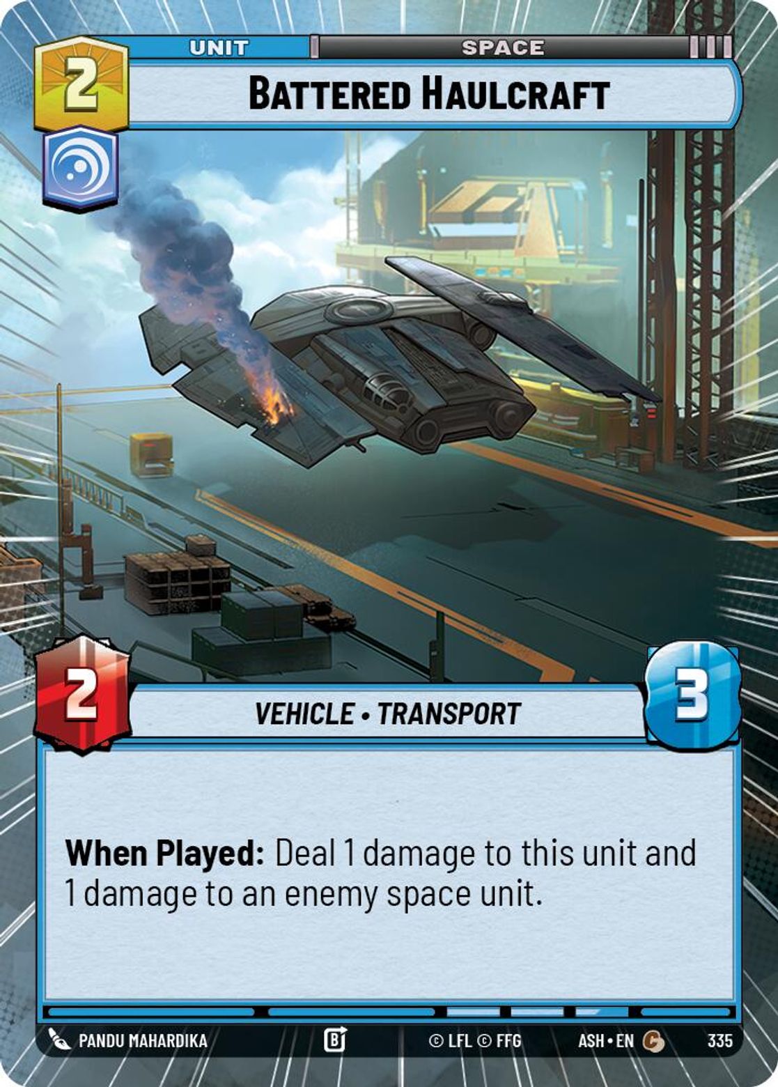Battered Haulcraft #335/264 from Ashes of the Empire