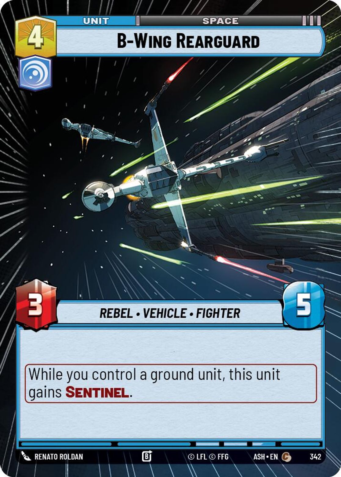 B-Wing Rearguard #342/264 from Ashes of the Empire