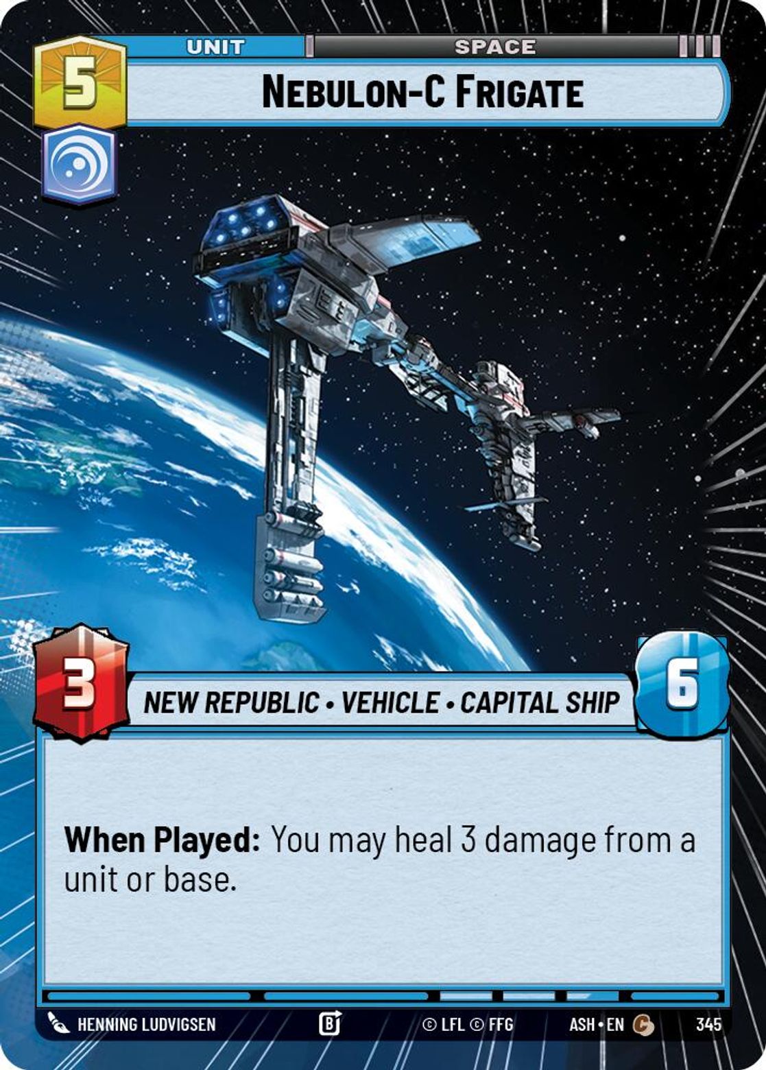 Nebulon-C Frigate #345/264 from Ashes of the Empire