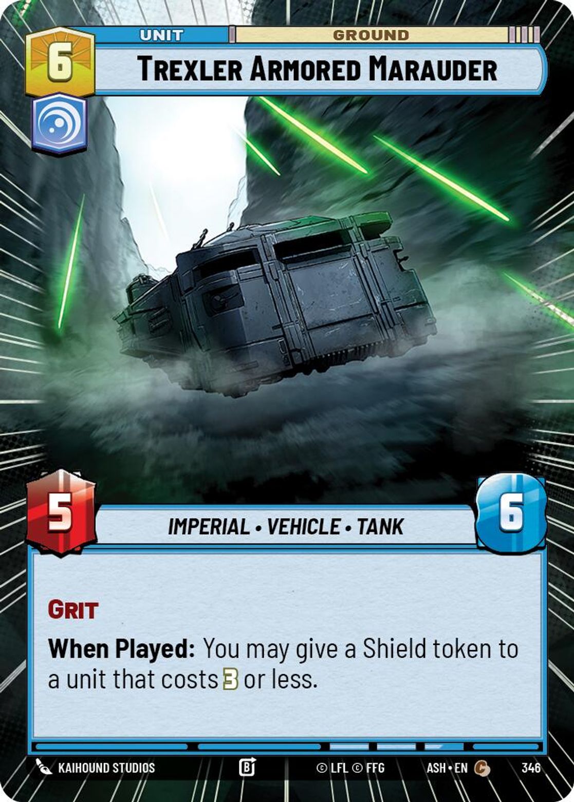 Trexler Armored Marauder #346/264 from Ashes of the Empire