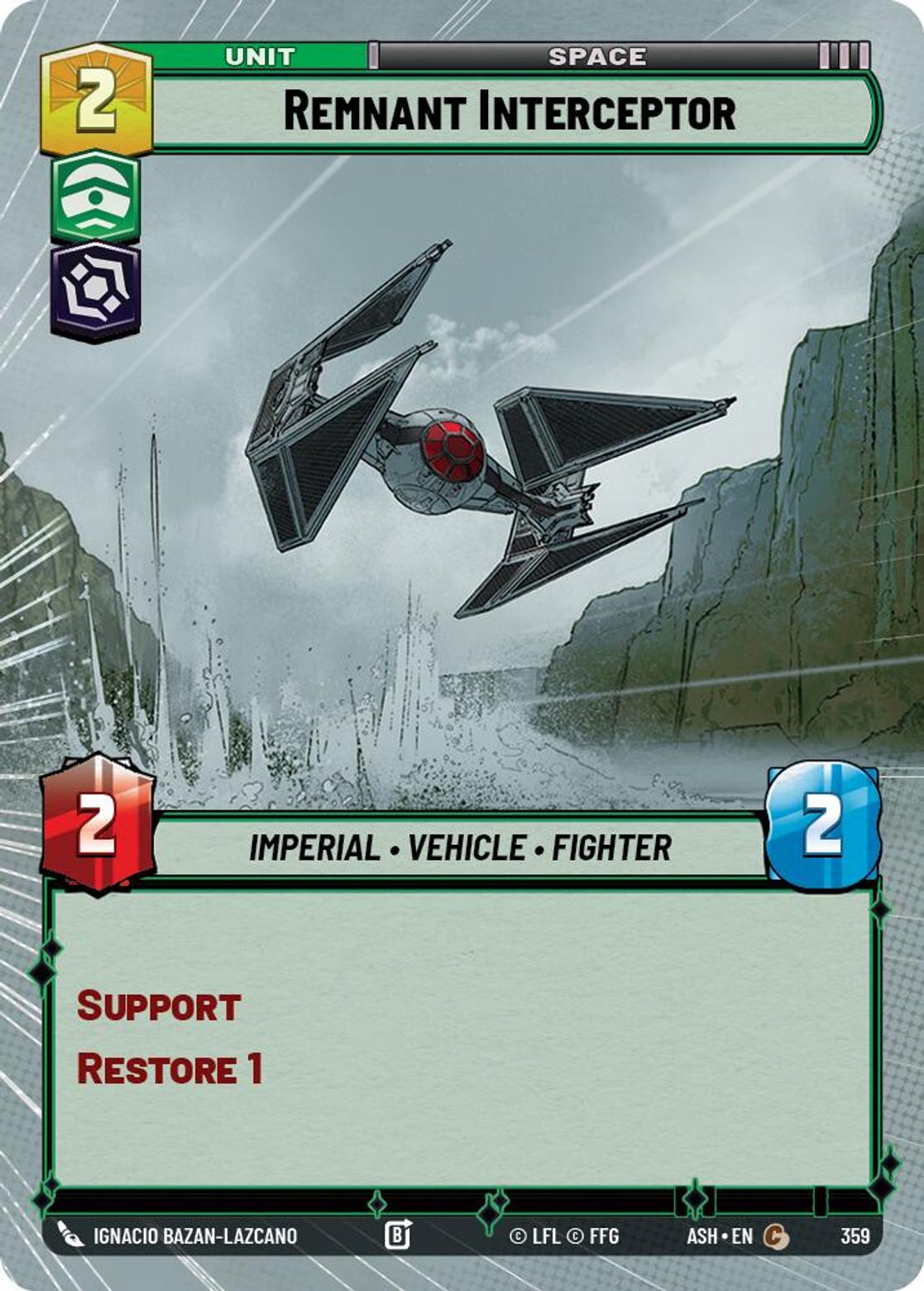 Remnant Interceptor #359/264 from Ashes of the Empire