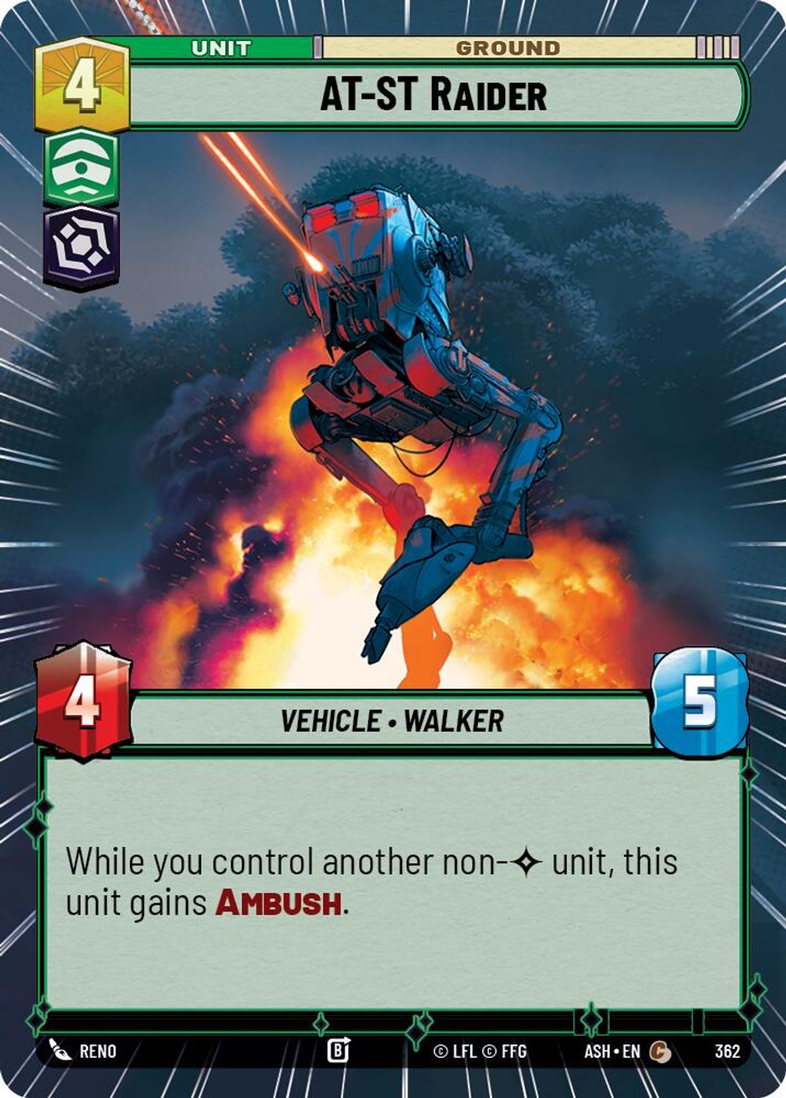 AT-ST Raider #362/264 from Ashes of the Empire