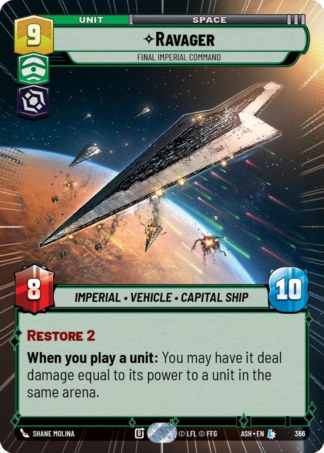 Ravager — Final Imperial Command #366/264 from Ashes of the Empire