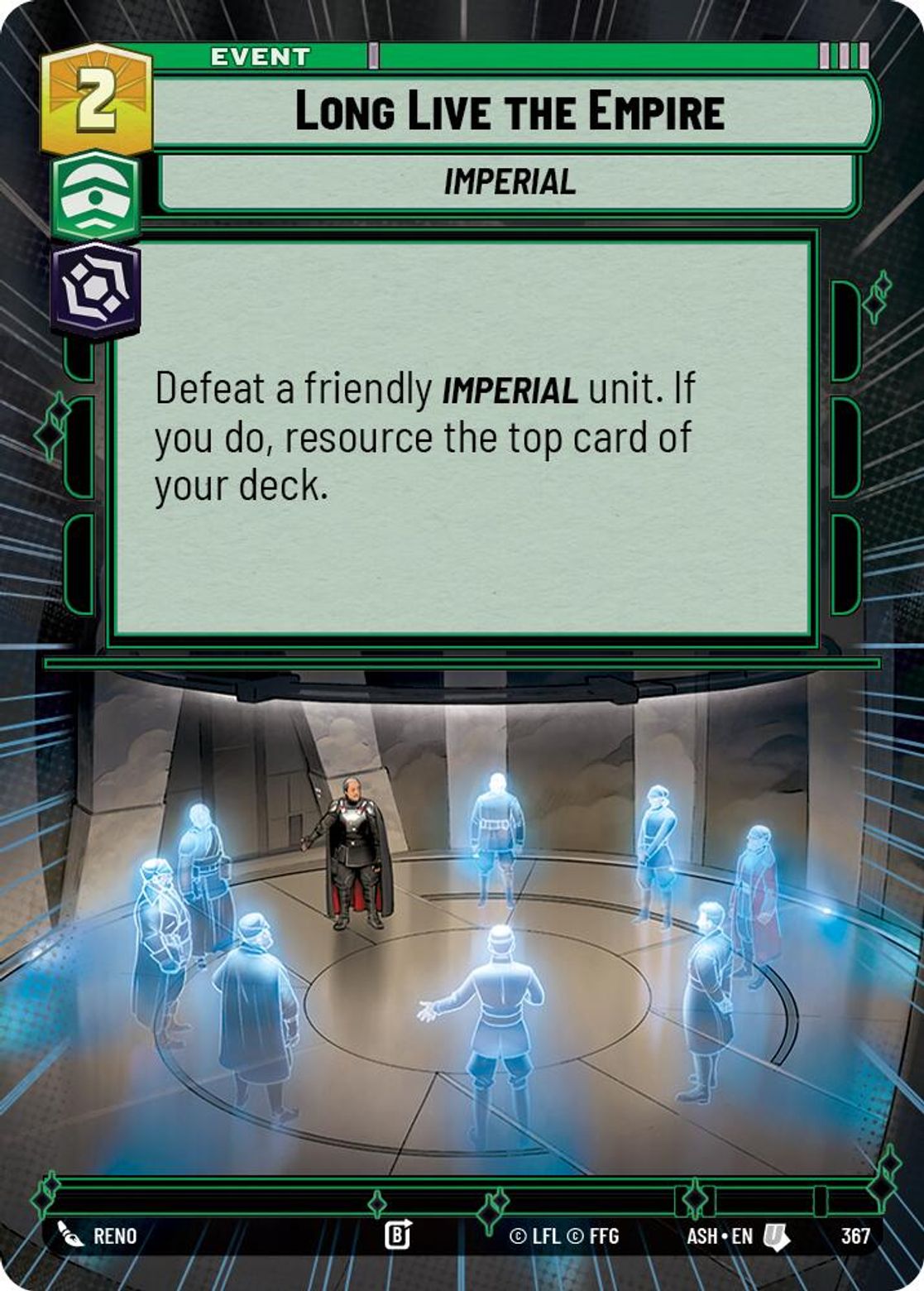 Long Live the Empire #367/264 from Ashes of the Empire