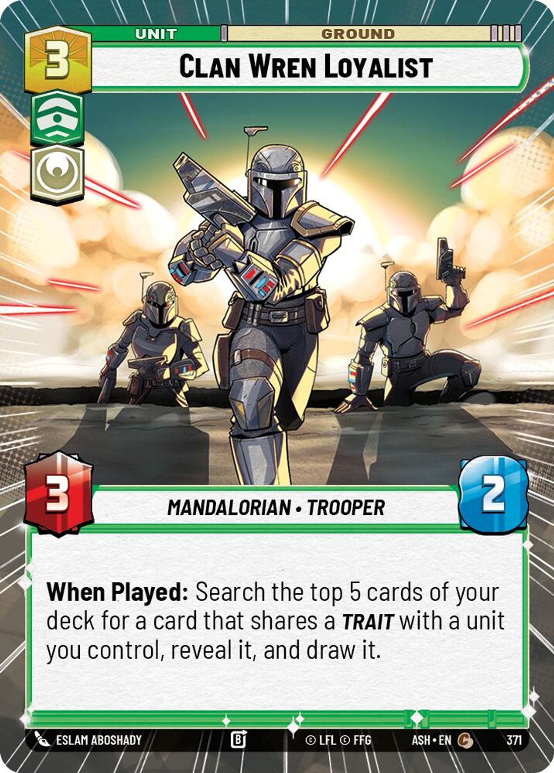 Clan Wren Loyalist #371/264 from Ashes of the Empire