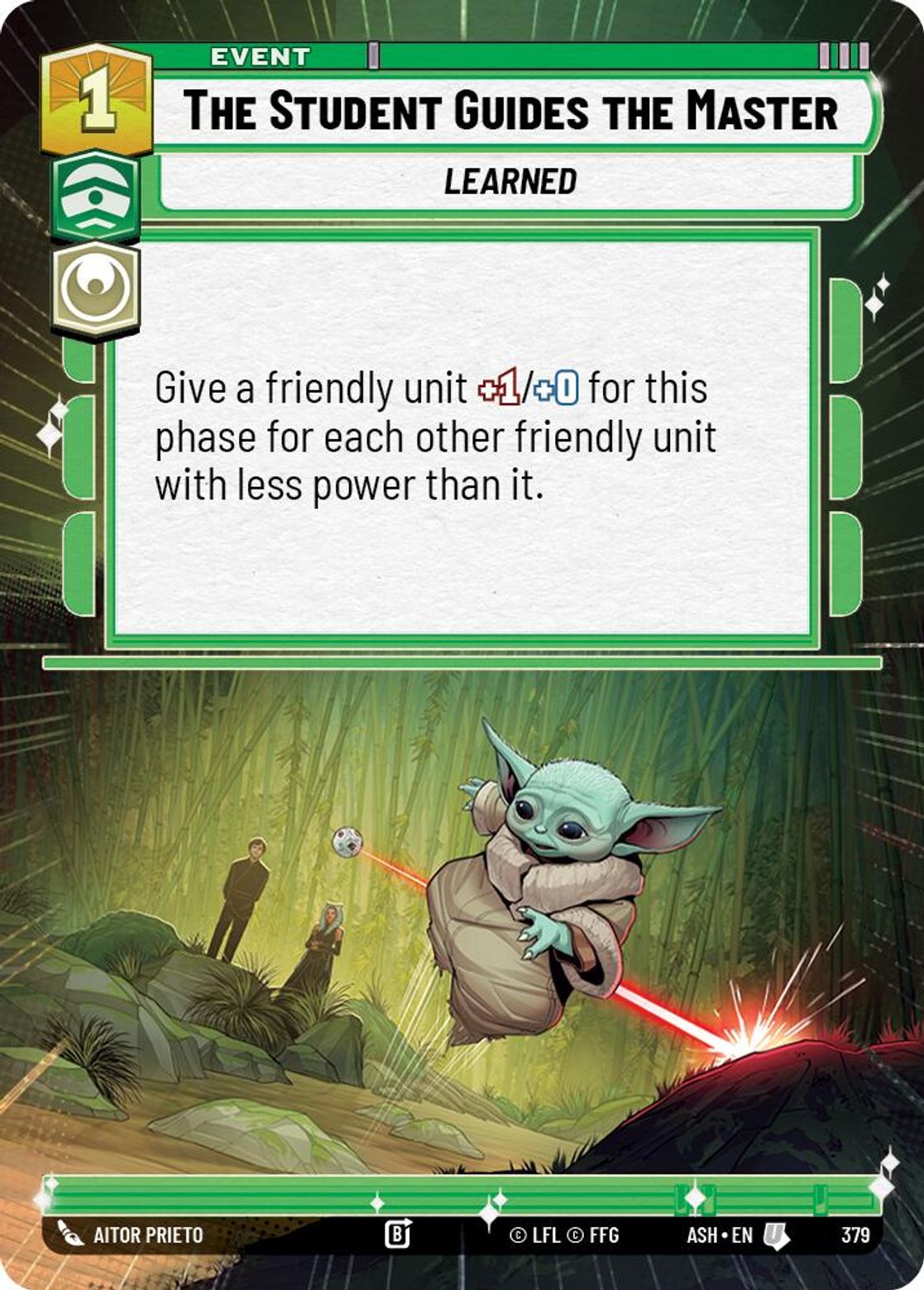 The Student Guides the Master #379/264 from Ashes of the Empire