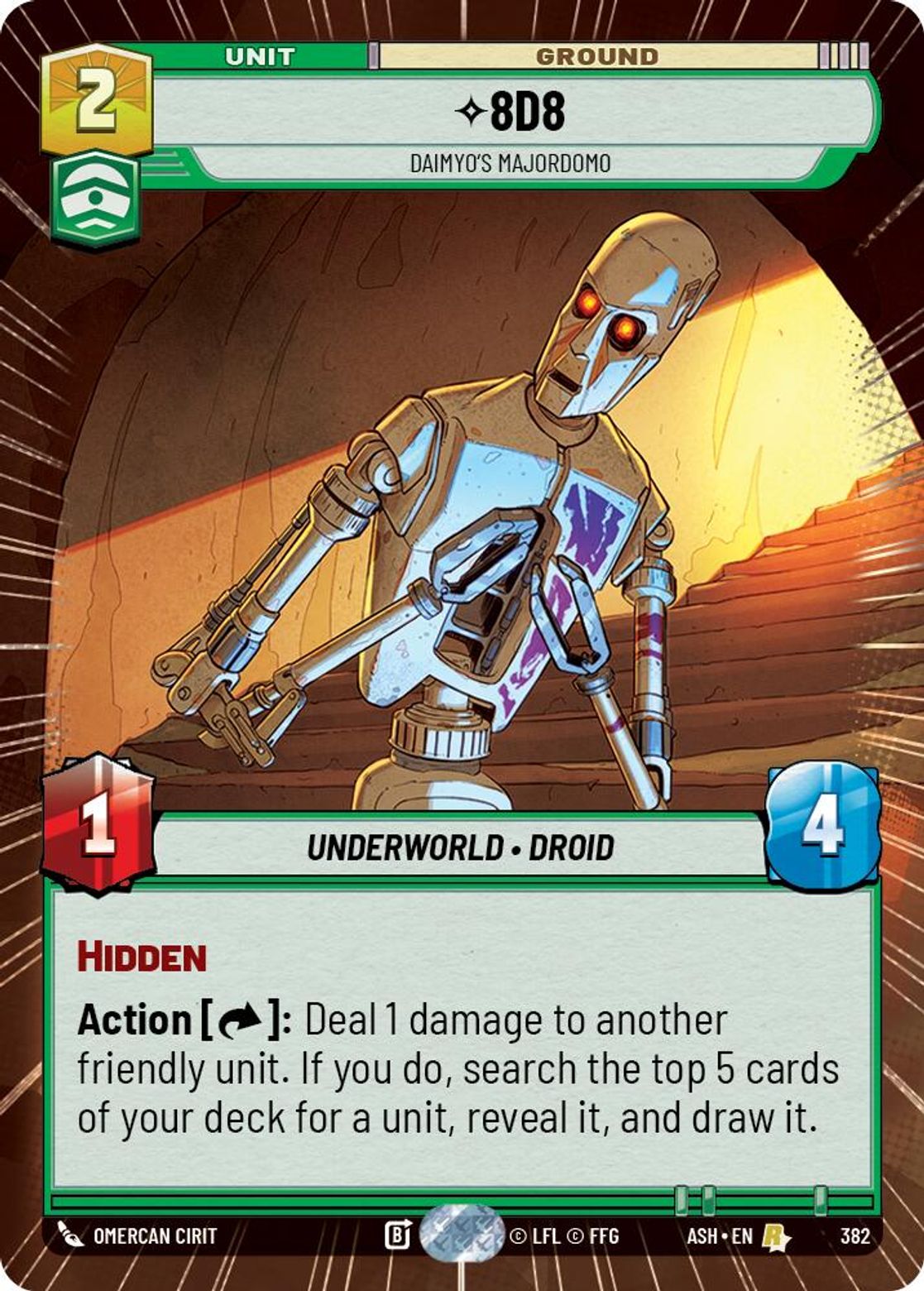8D8 — Daimyo's Majordomo #382/264 from Ashes of the Empire