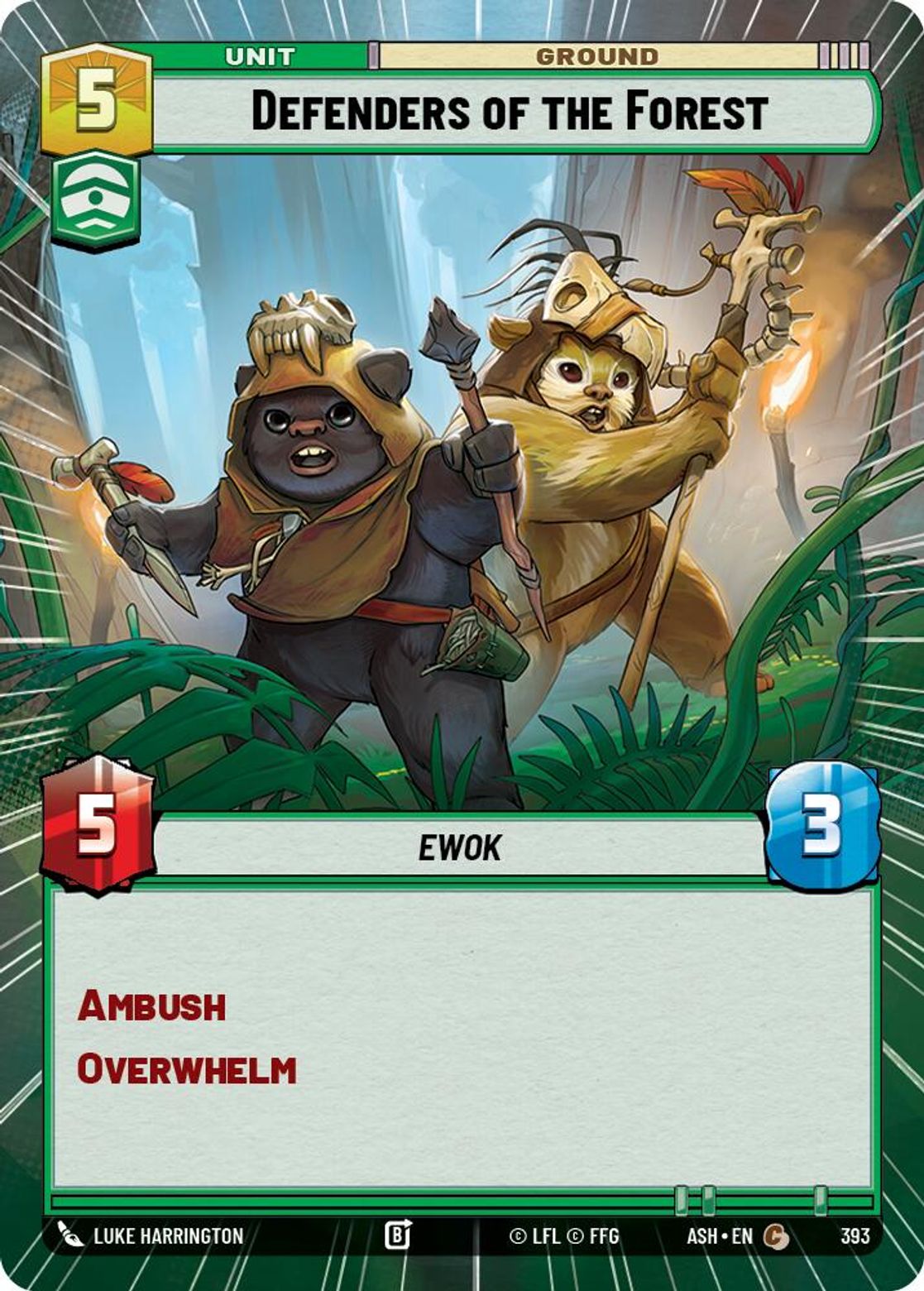 Defenders of the Forest #393/264 from Ashes of the Empire