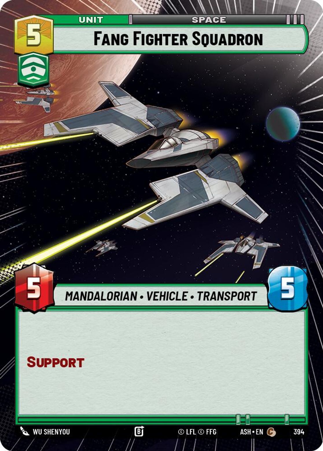 Fang Fighter Squadron #394/264 from Ashes of the Empire