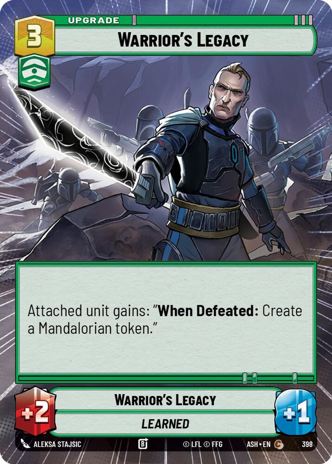 Warrior's Legacy #398/264 from Ashes of the Empire