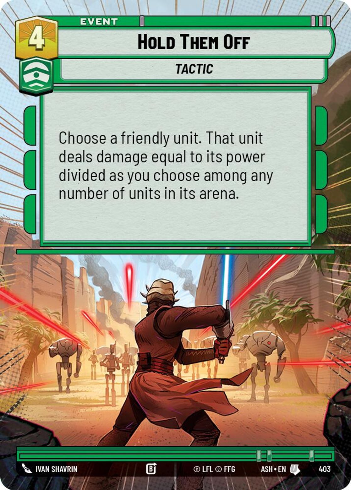 Hold Them Off #403/264 from Ashes of the Empire