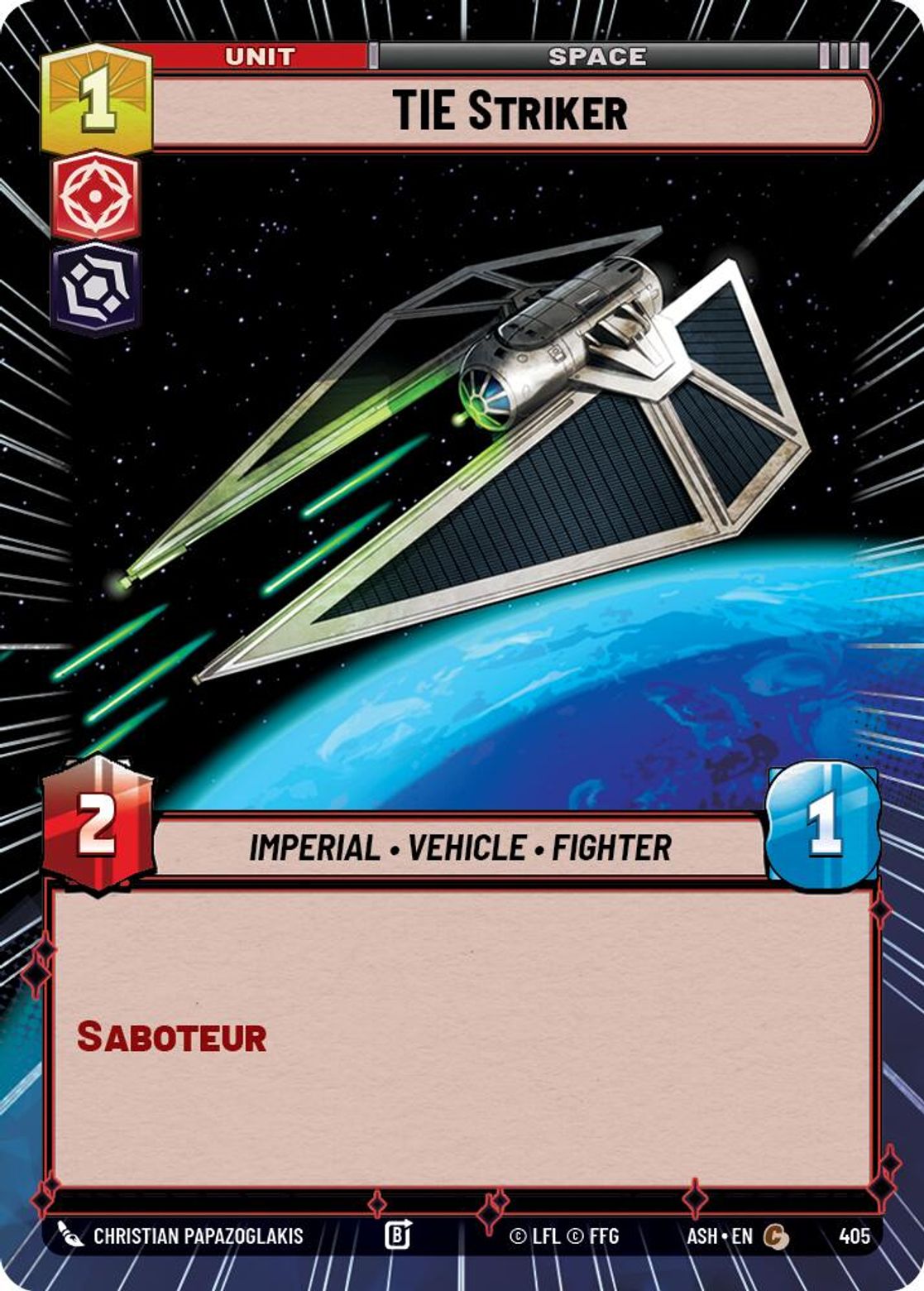TIE Striker #405/264 from Ashes of the Empire