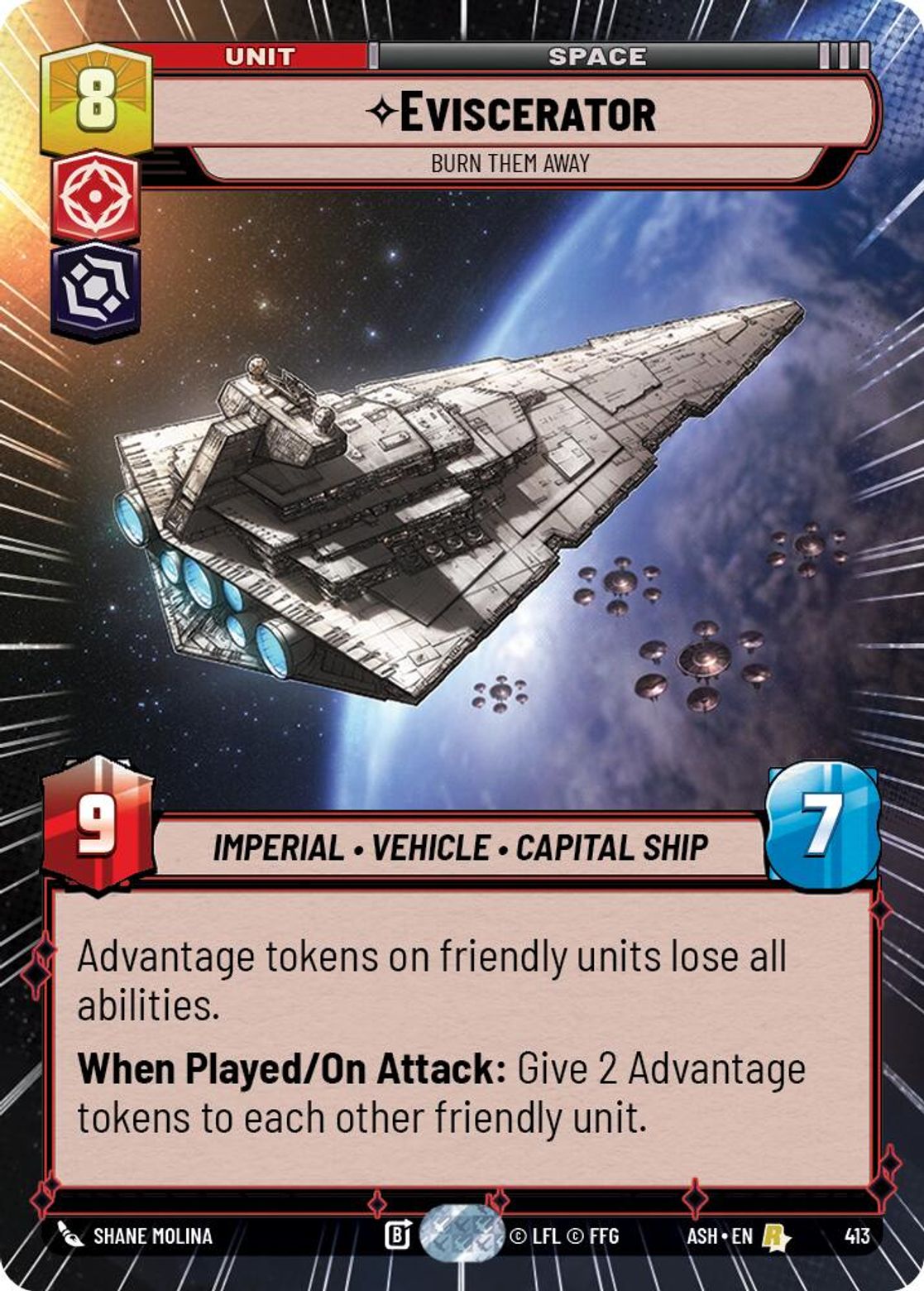Eviscerator — Burn Them Away #413/264 from Ashes of the Empire