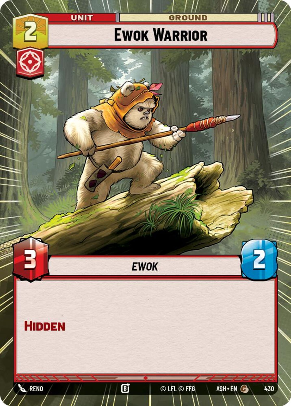 Ewok Warrior #430/264 from Ashes of the Empire