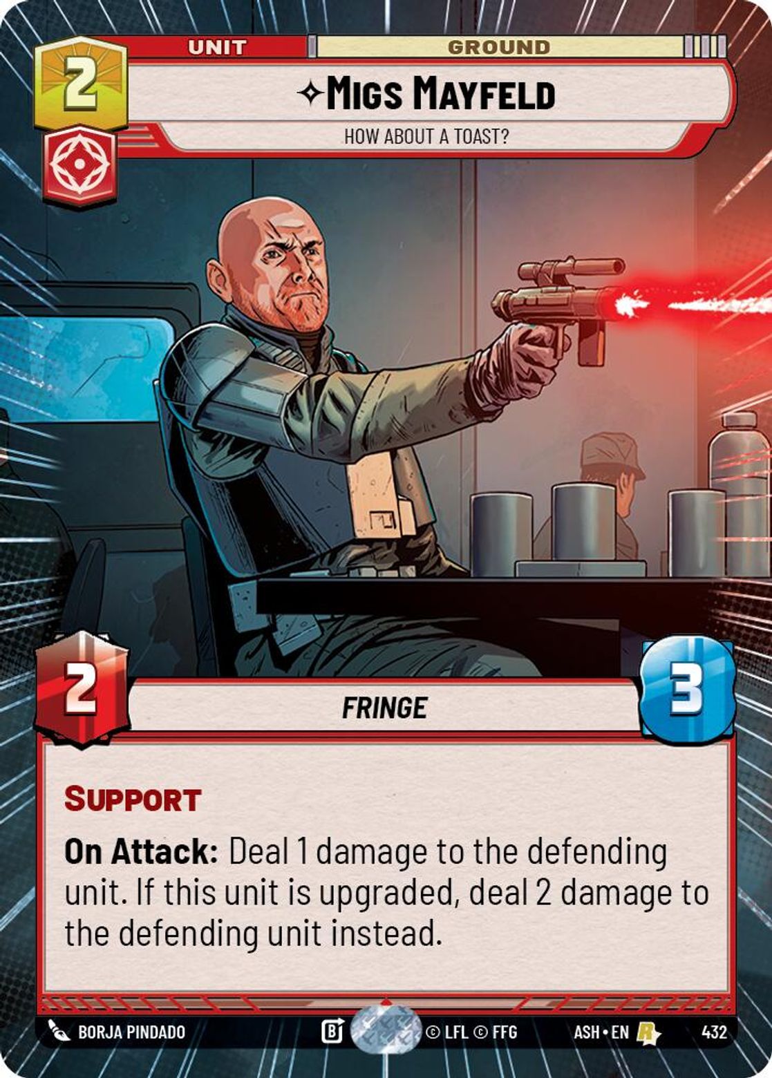 Migs Mayfeld — How About a Toast? #432/264 from Ashes of the Empire