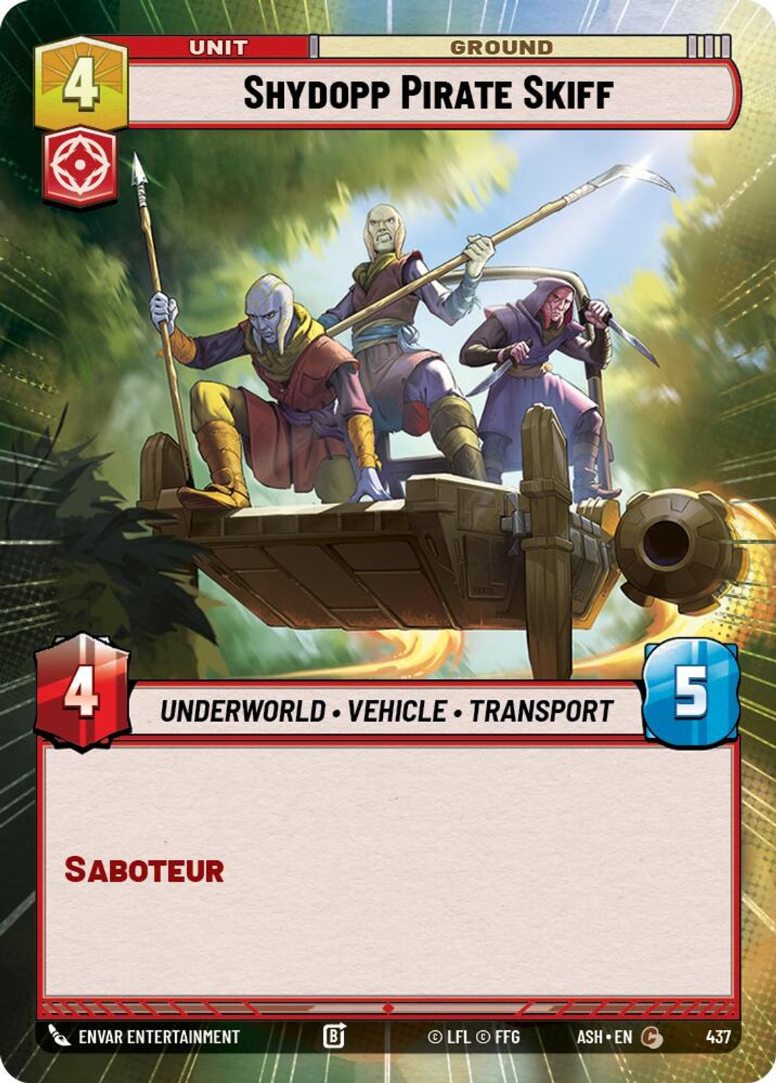Shydopp Pirate Skiff #437/264 from Ashes of the Empire