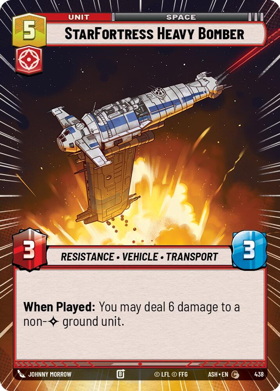StarFortress Heavy Bomber #438/264 from Ashes of the Empire