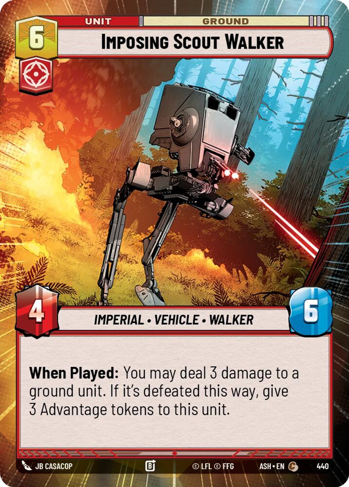 Imposing Scout Walker #440/264 from Ashes of the Empire