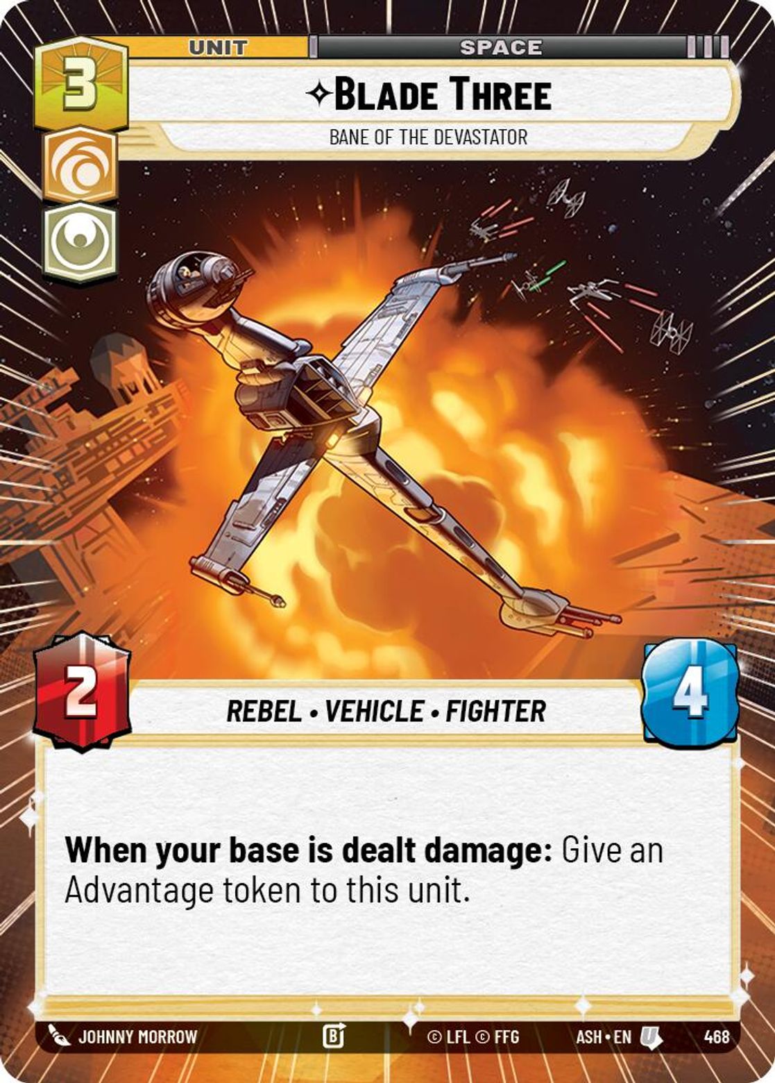 Blade Three — Bane of the Devastator #468/264 from Ashes of the Empire
