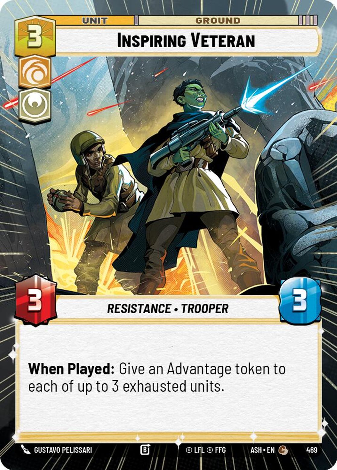 Inspiring Veteran #469/264 from Ashes of the Empire