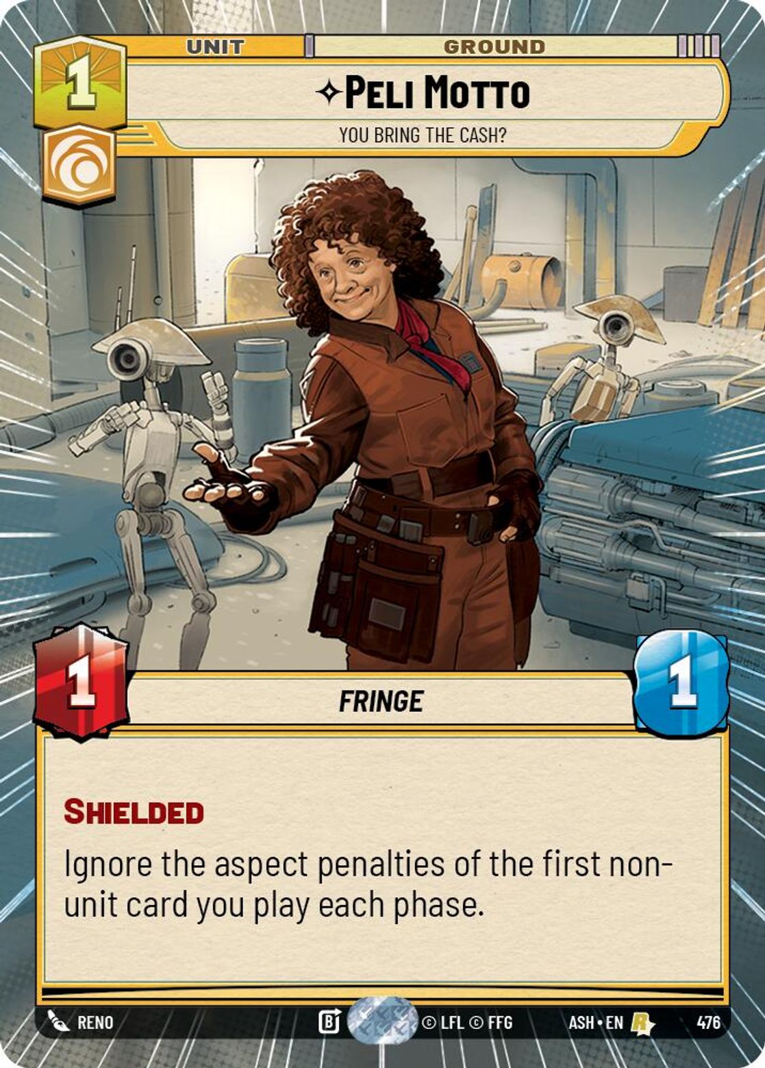Peli Motto — You Bring the Cash? #476/264 from Ashes of the Empire