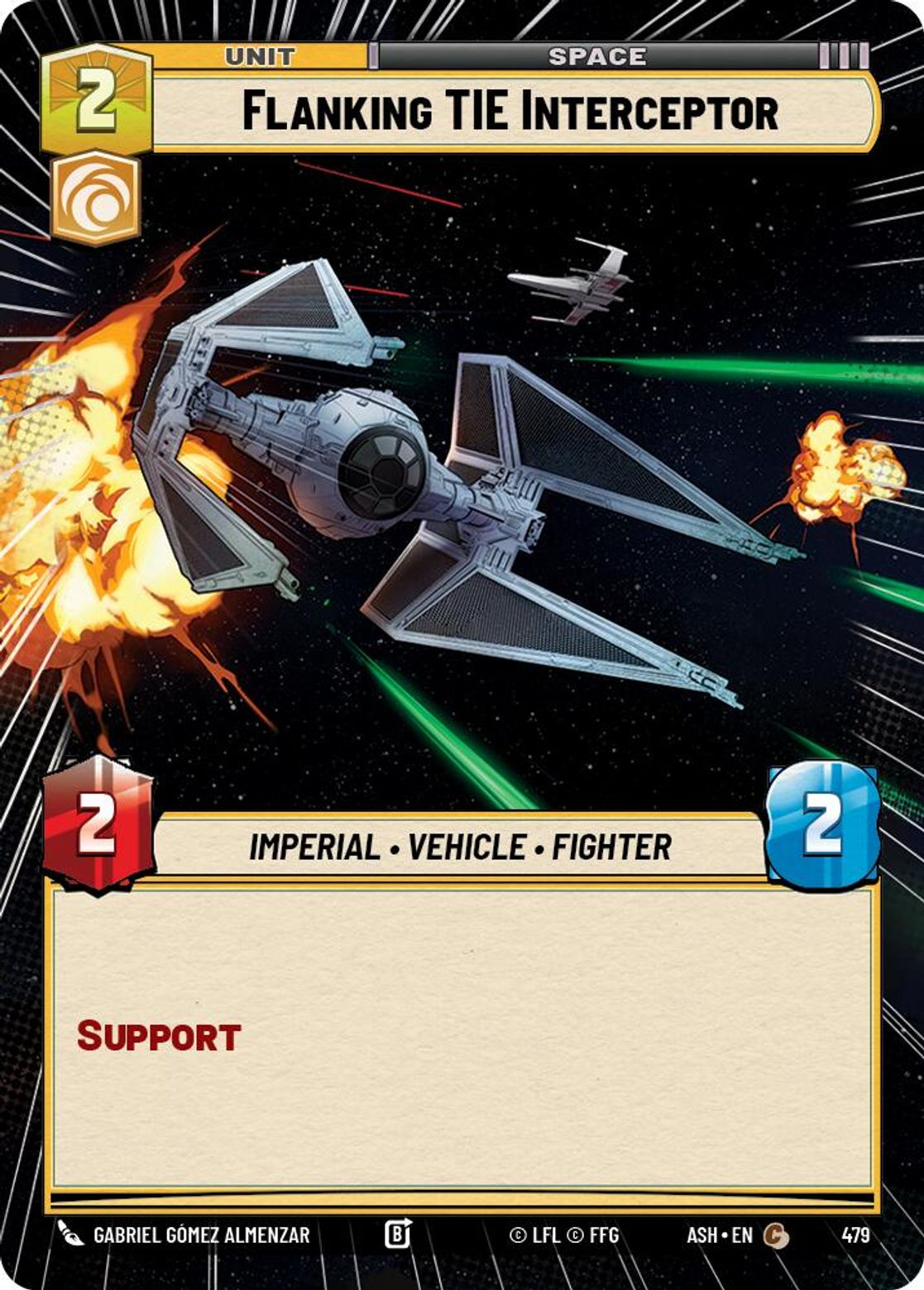 Flanking TIE Interceptor #479/264 from Ashes of the Empire