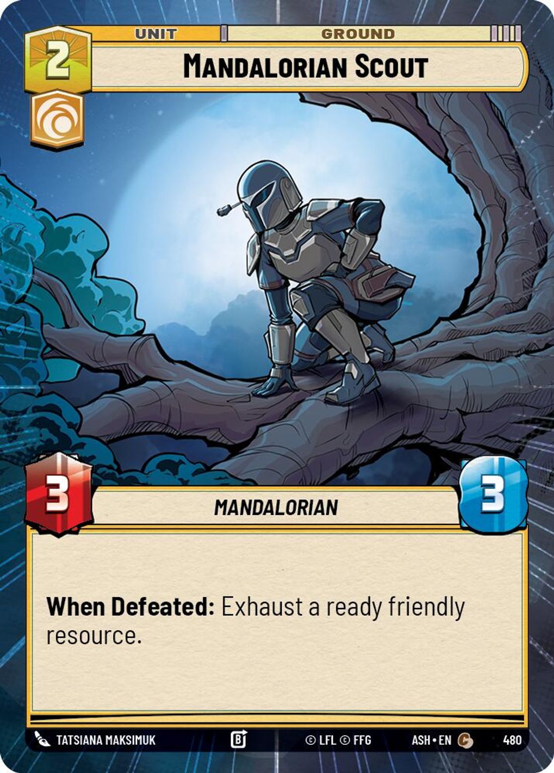 Mandalorian Scout #480/264 from Ashes of the Empire