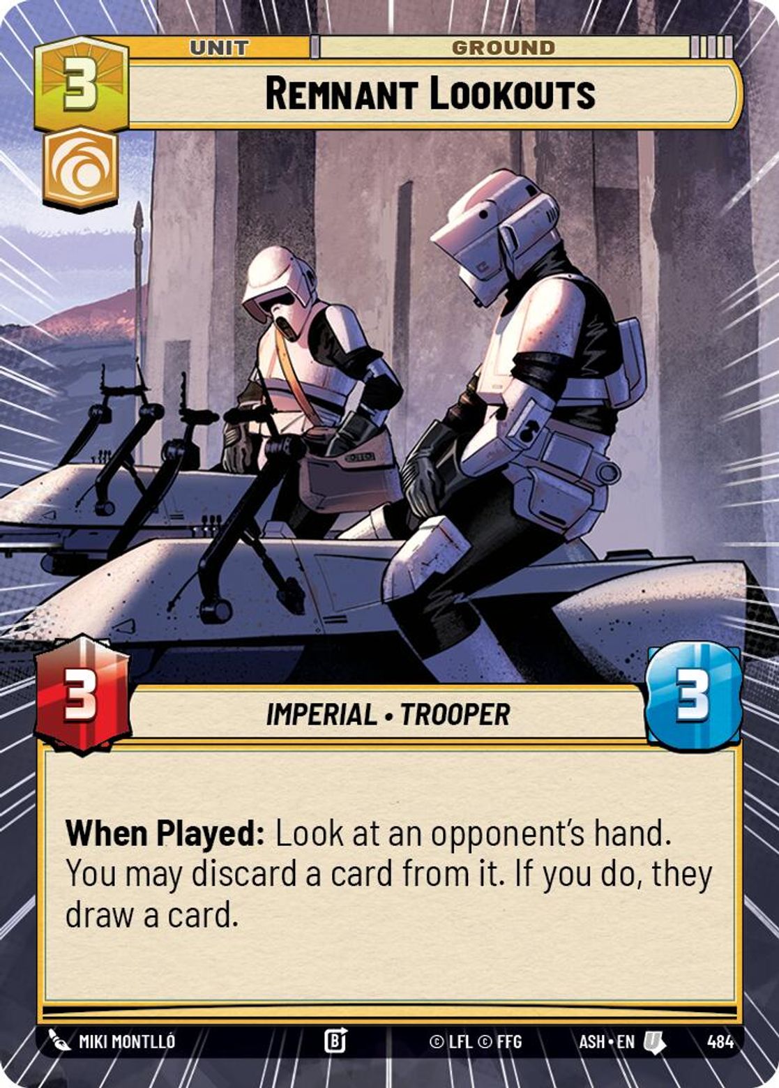 Remnant Lookouts #484/264 from Ashes of the Empire