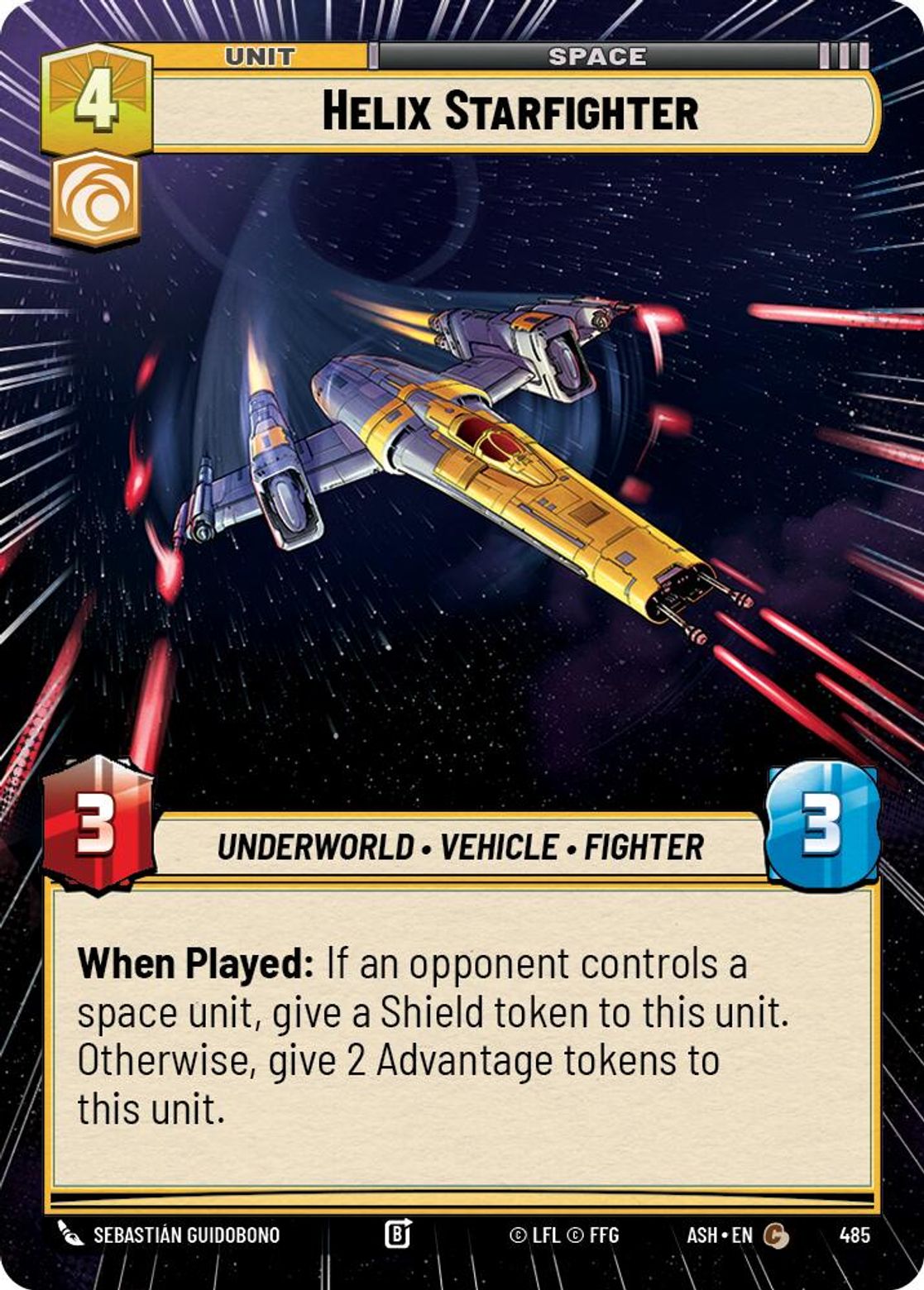 Helix Starfighter #485/264 from Ashes of the Empire