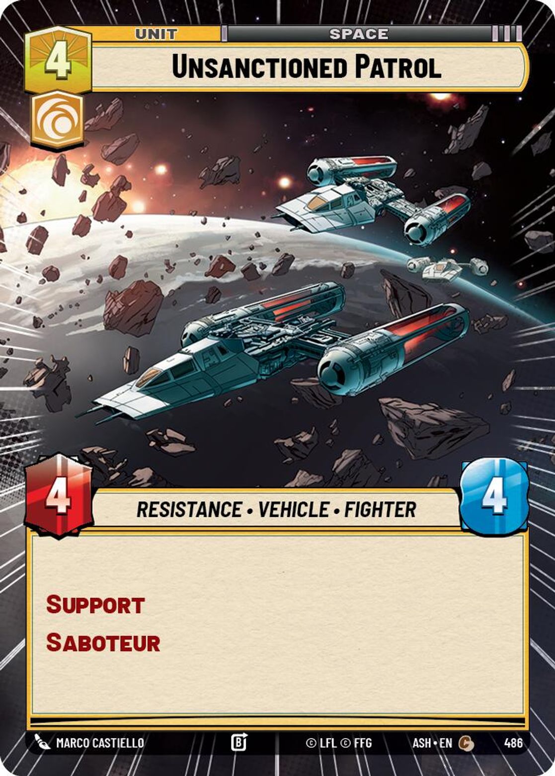 Unsanctioned Patrol #486/264 from Ashes of the Empire