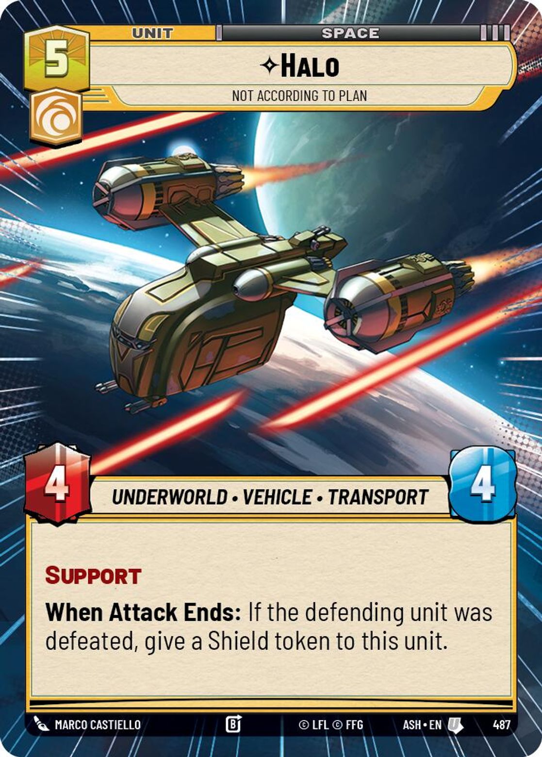 Halo — Not According to Plan #487/264 from Ashes of the Empire