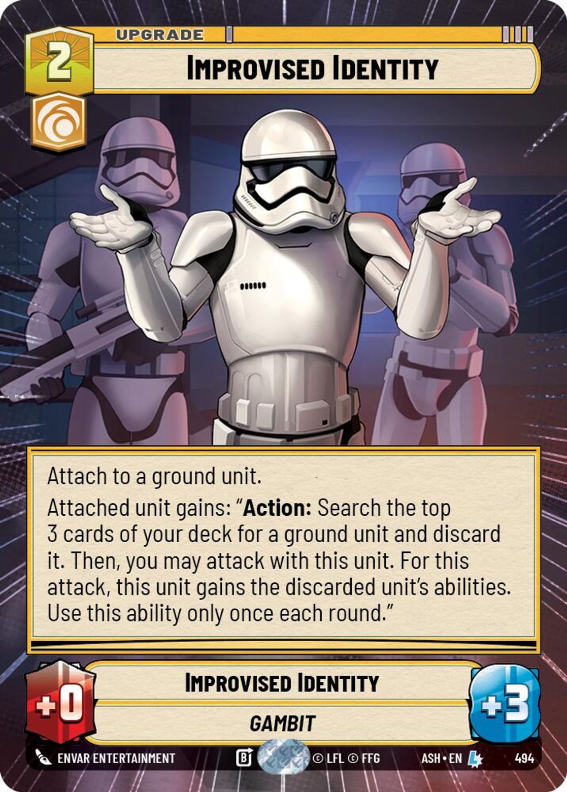 Improvised Identity #494/264 from Ashes of the Empire