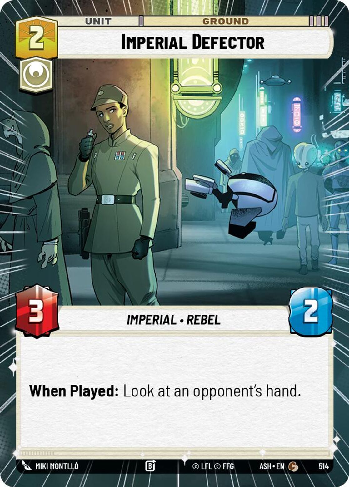 Imperial Defector #514/264 from Ashes of the Empire