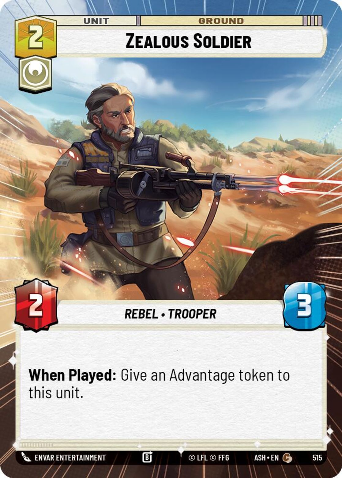 Zealous Soldier #515/264 from Ashes of the Empire