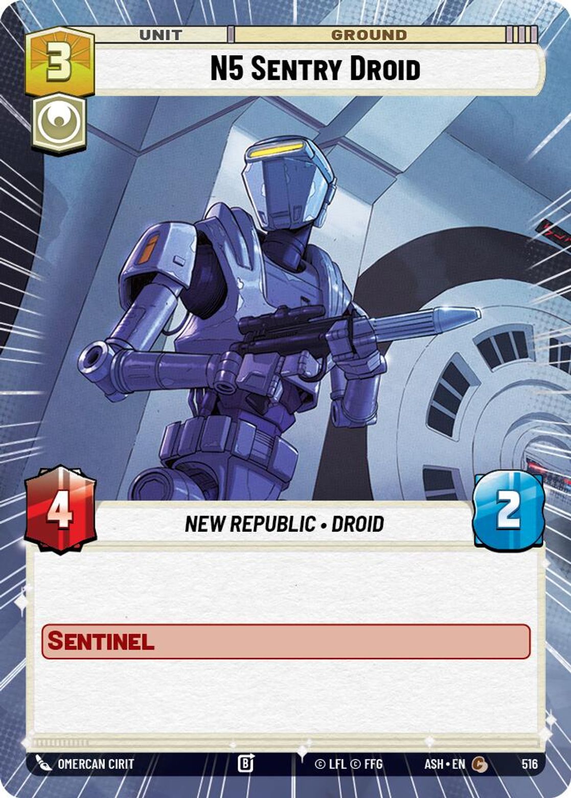N5 Sentry Droid #516/264 from Ashes of the Empire