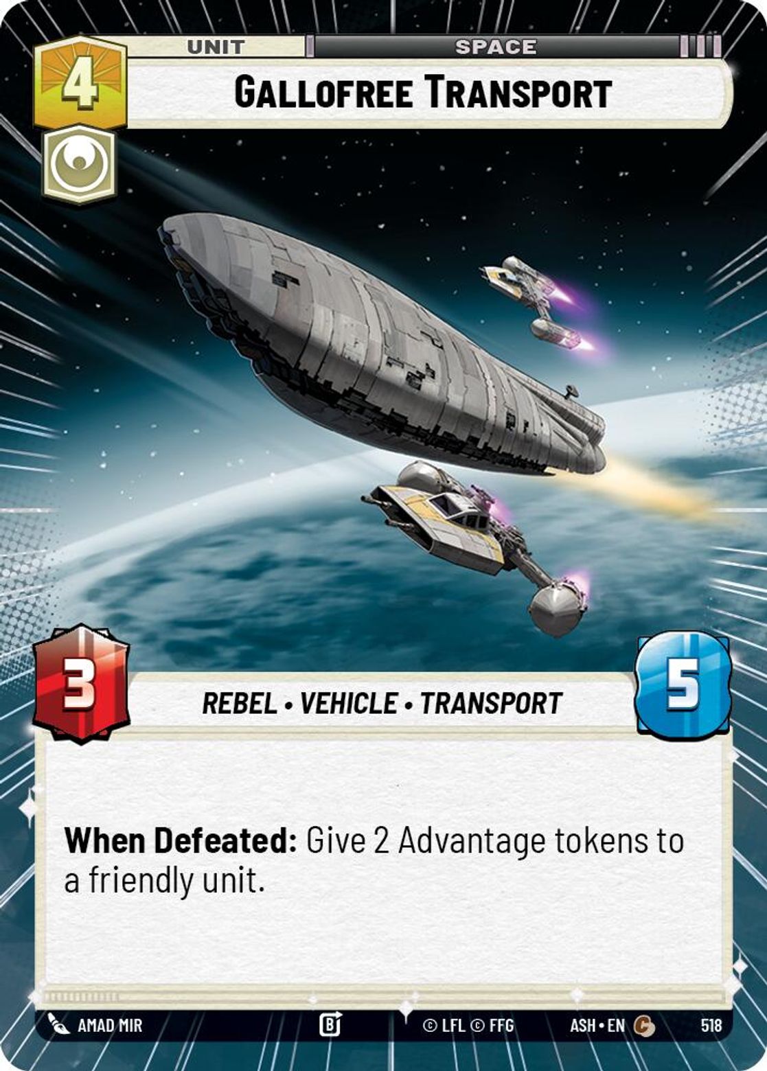 Gallofree Transport #518/264 from Ashes of the Empire