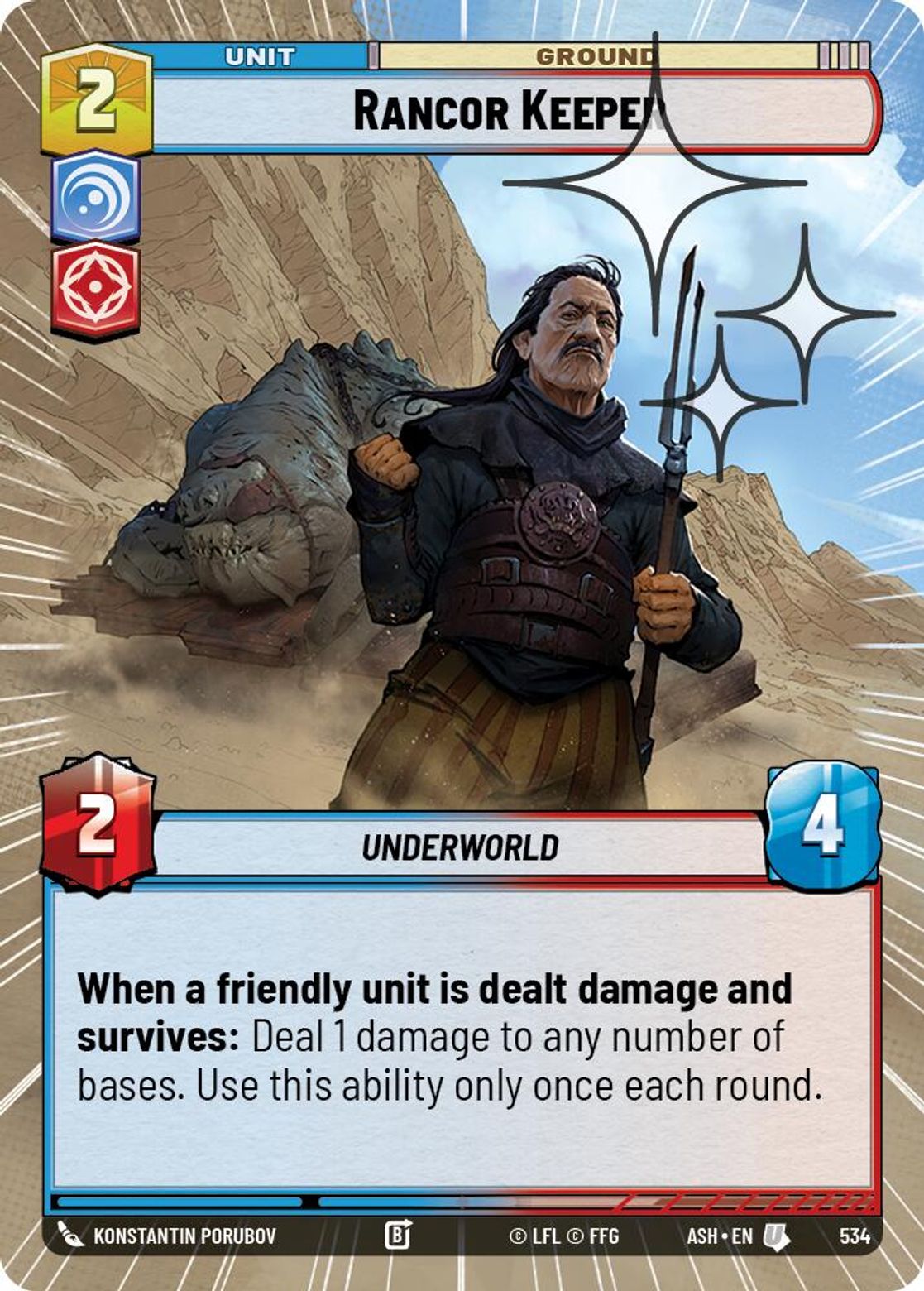 Rancor Keeper #534/264 from Ashes of the Empire