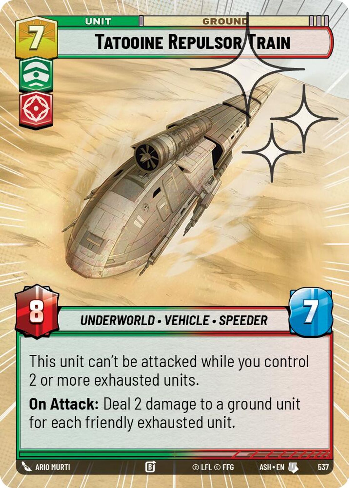 Tatooine Repulsor Train #537/264 from Ashes of the Empire