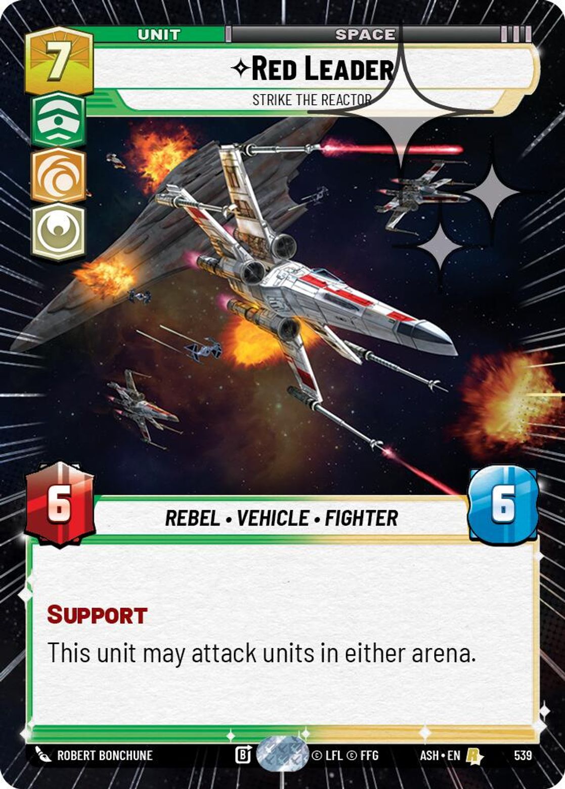 Red Leader — Strike the Reactor #539/264 from Ashes of the Empire