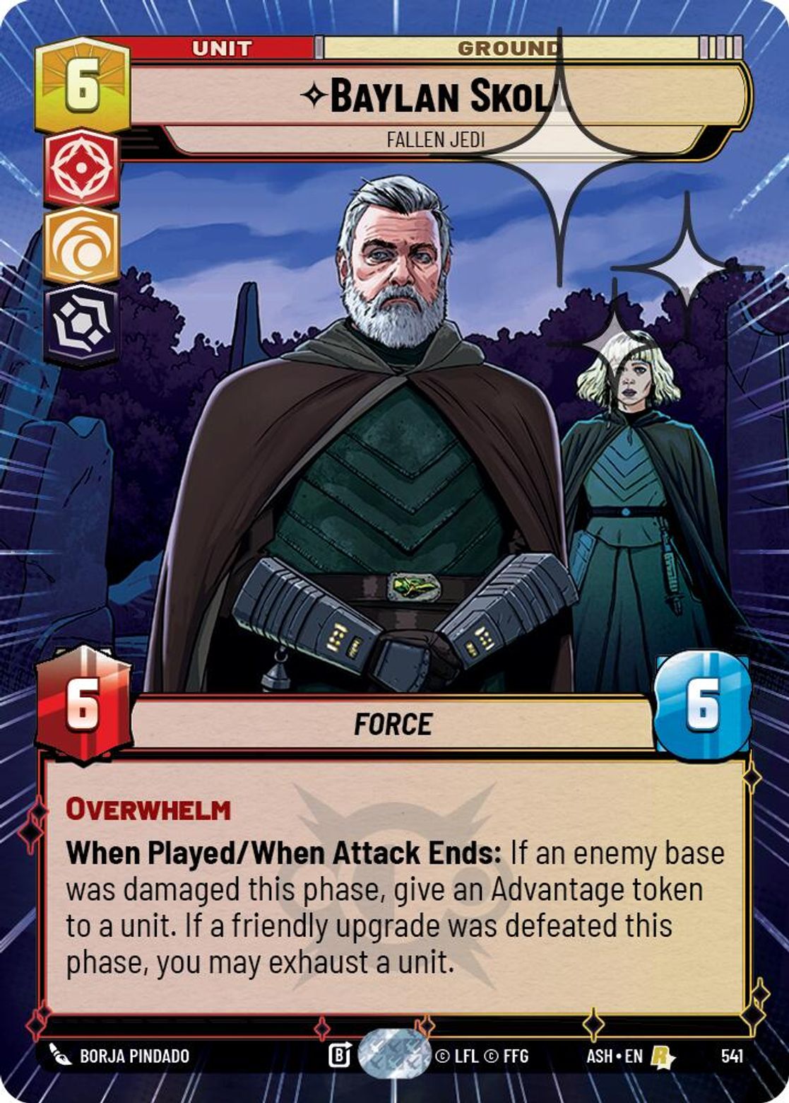 Baylan Skoll — Fallen Jedi #541/264 from Ashes of the Empire
