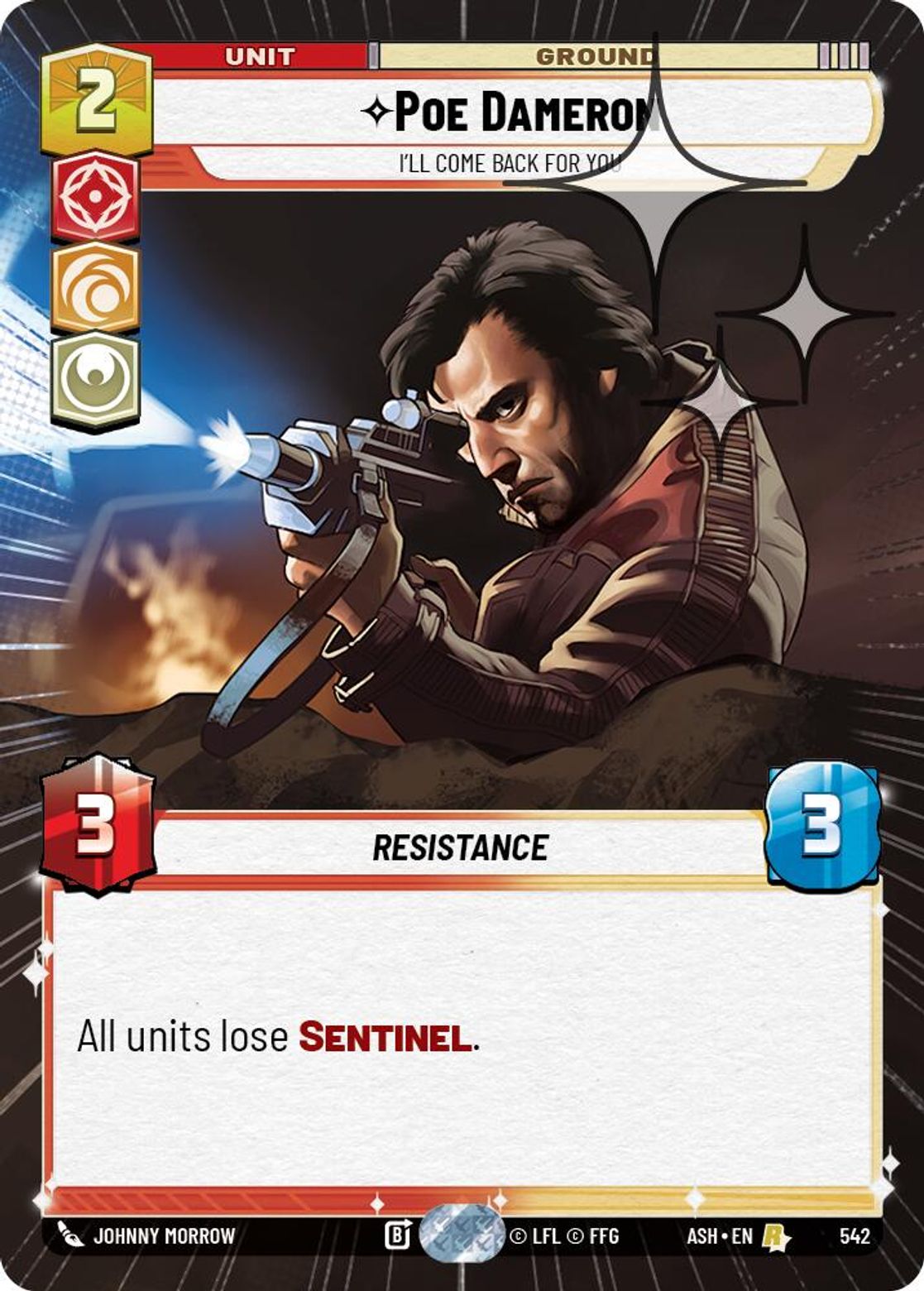 Poe Dameron — I'll Come Back For You #542/264 from Ashes of the Empire