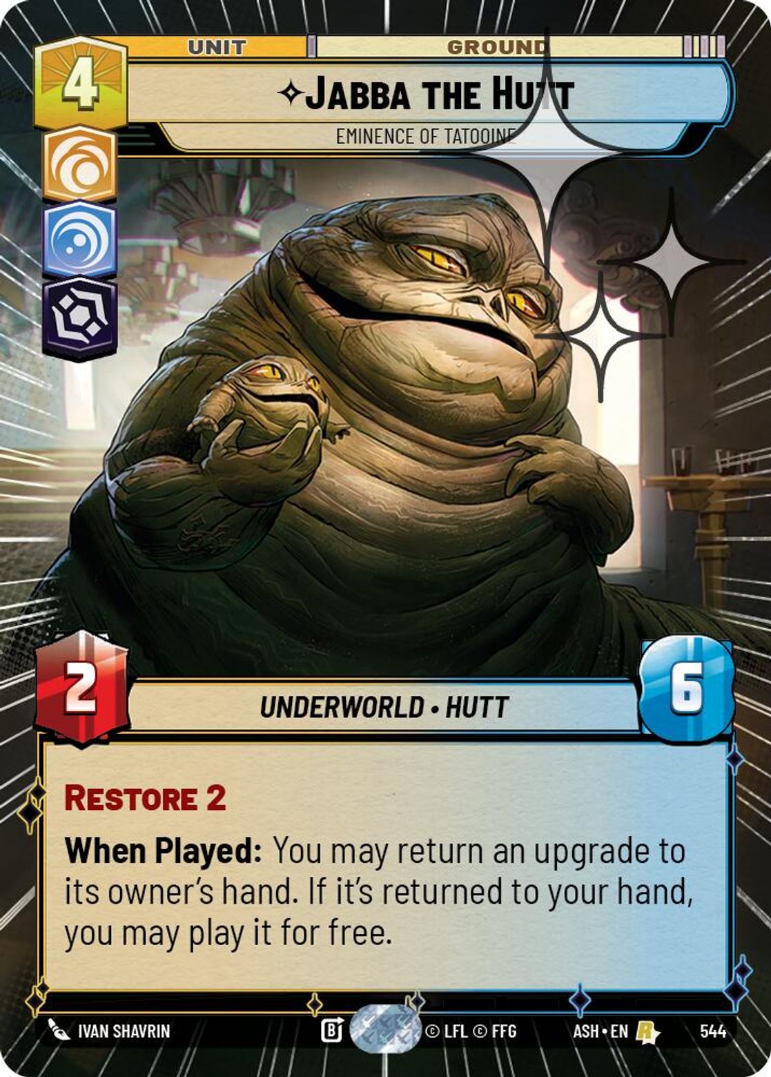 Jabba the Hutt — Eminence of Tatooine #544/264 from Ashes of the Empire