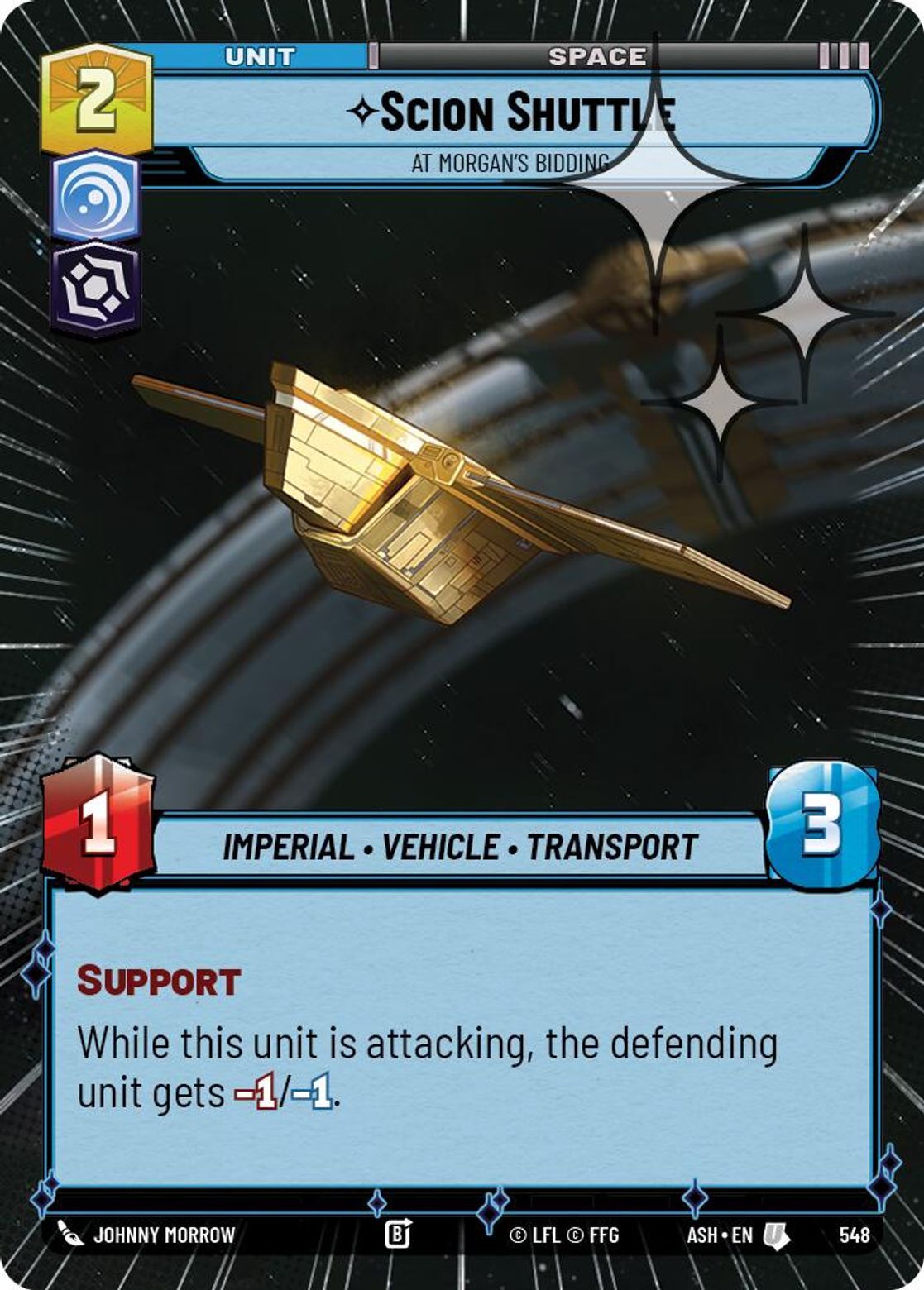 Scion Shuttle — At Morgan's Bidding #548/264 from Ashes of the Empire