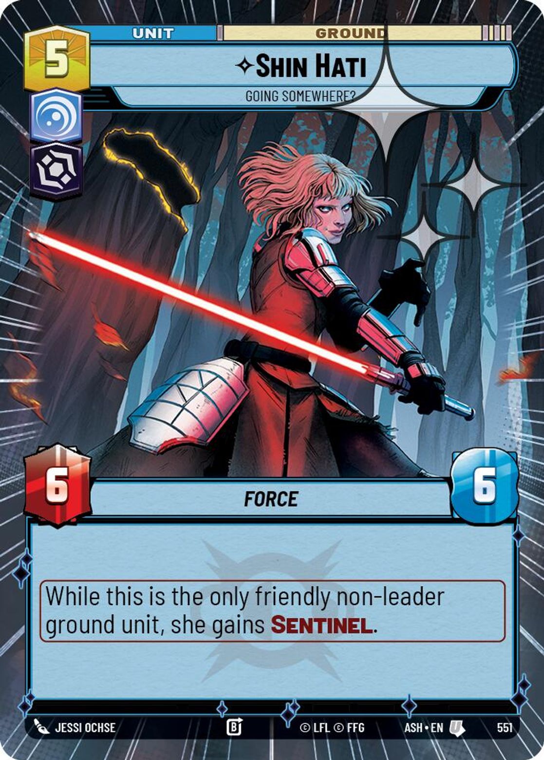 Shin Hati — Going Somewhere? #551/264 from Ashes of the Empire