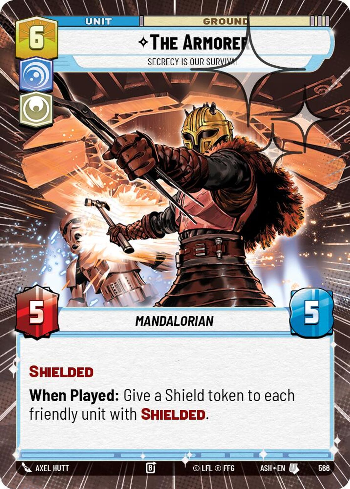 The Armorer — Secrecy is Our Survival #566/264 from Ashes of the Empire