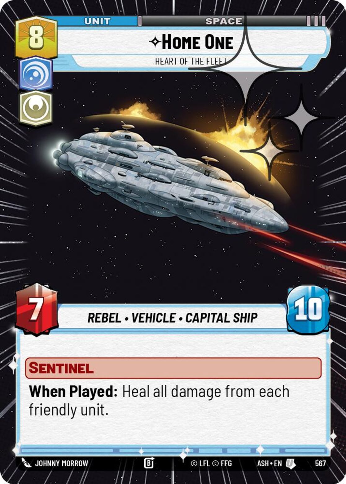 Home One — Heart of the Fleet #567/264 from Ashes of the Empire
