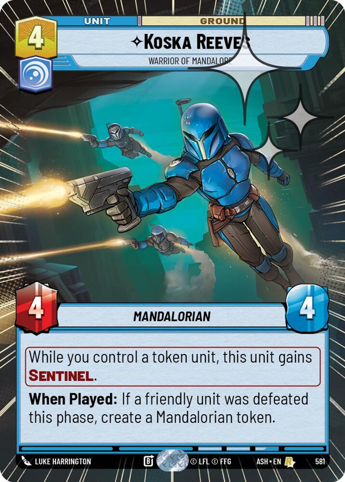 Koska Reeves — Warrior of Mandalore #581/264 from Ashes of the Empire