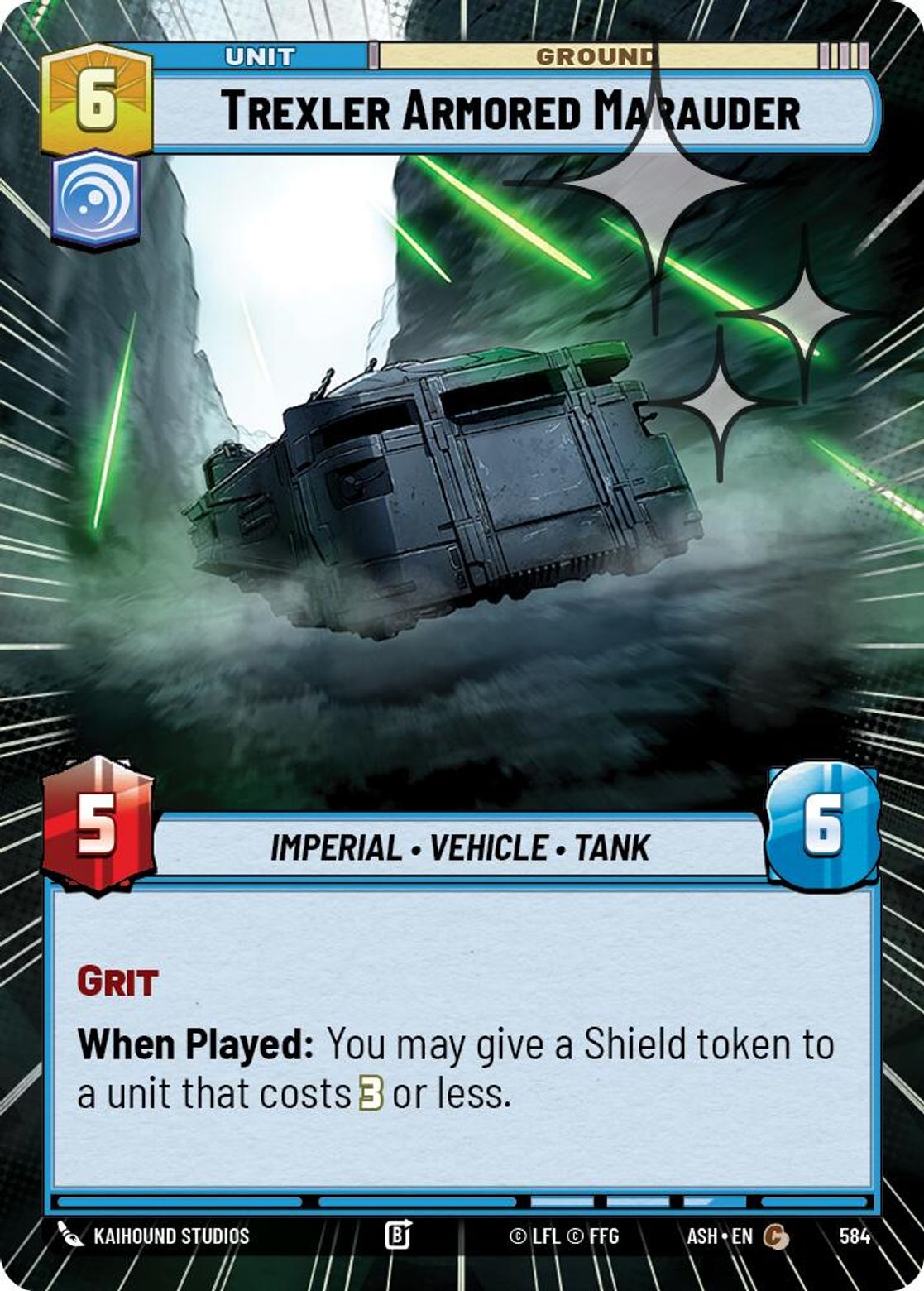 Trexler Armored Marauder #584/264 from Ashes of the Empire